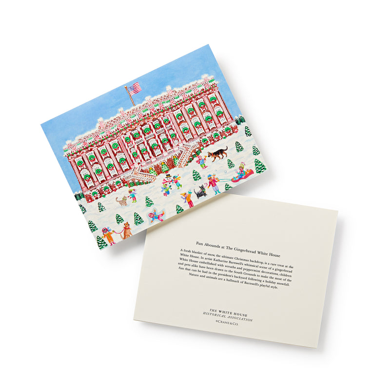Fun Abounds at the Gingerbread White House Note Cards