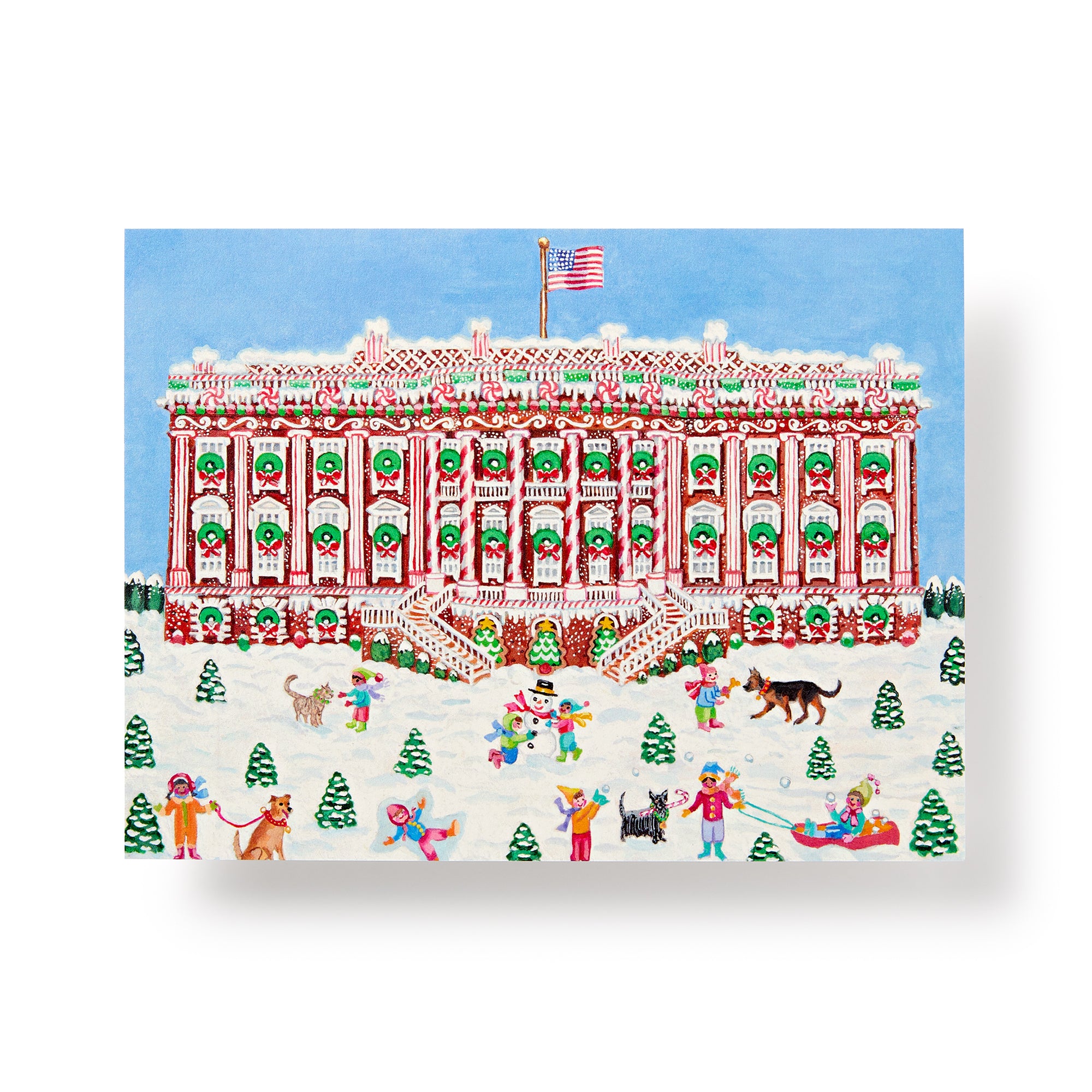 Fun Abounds at the Gingerbread White House Note Cards