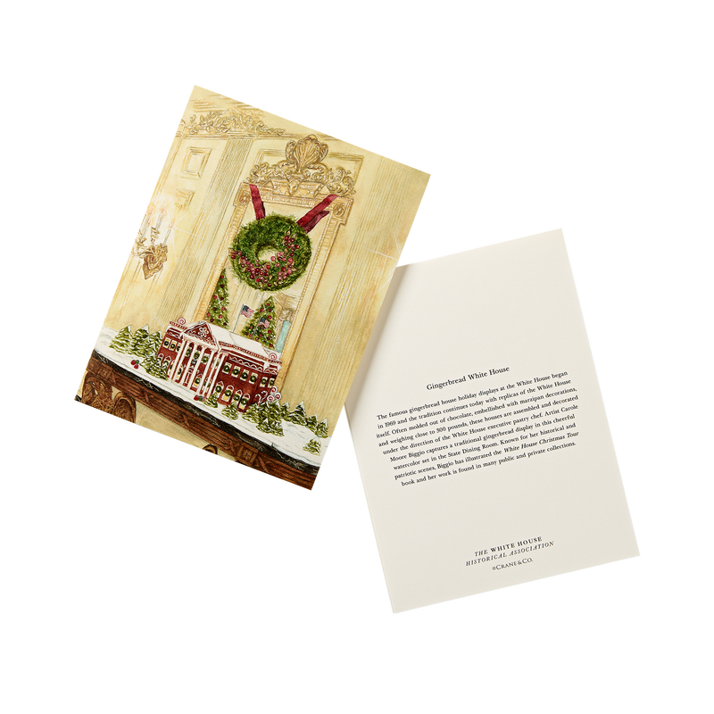 Gingerbread White House Note Cards