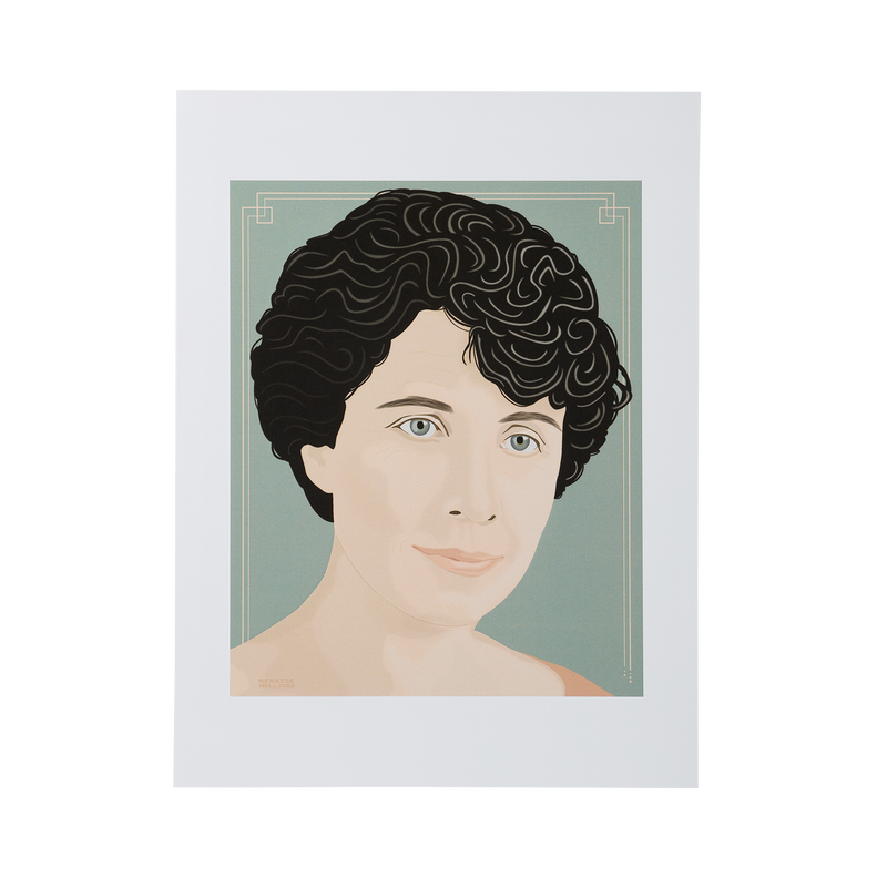 First Lady Portrait Art: Grace Coolidge Print