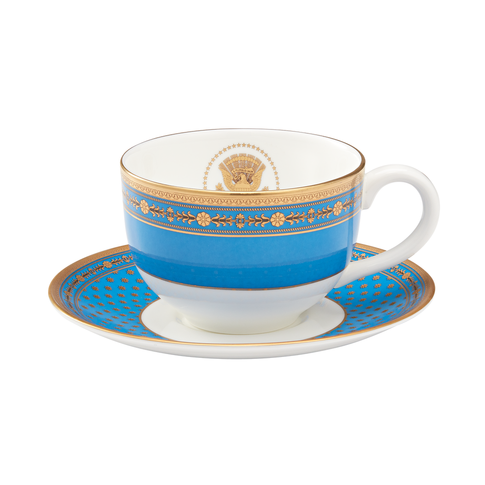 Blue Room Teacup & Saucer – White House Historical Association