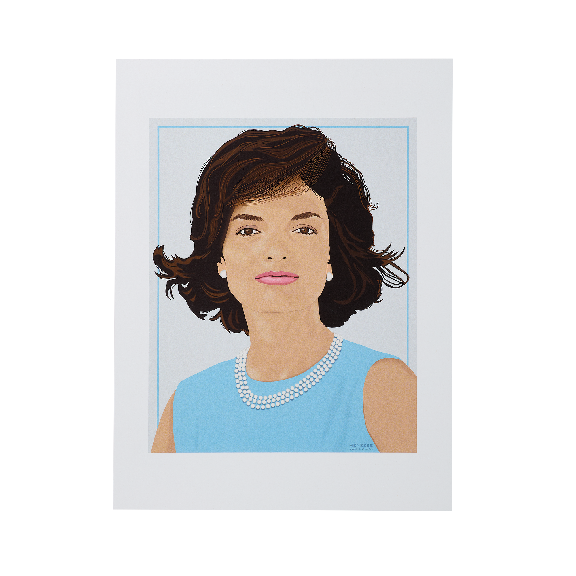 First Lady Portrait Art: Jacqueline Kennedy Print