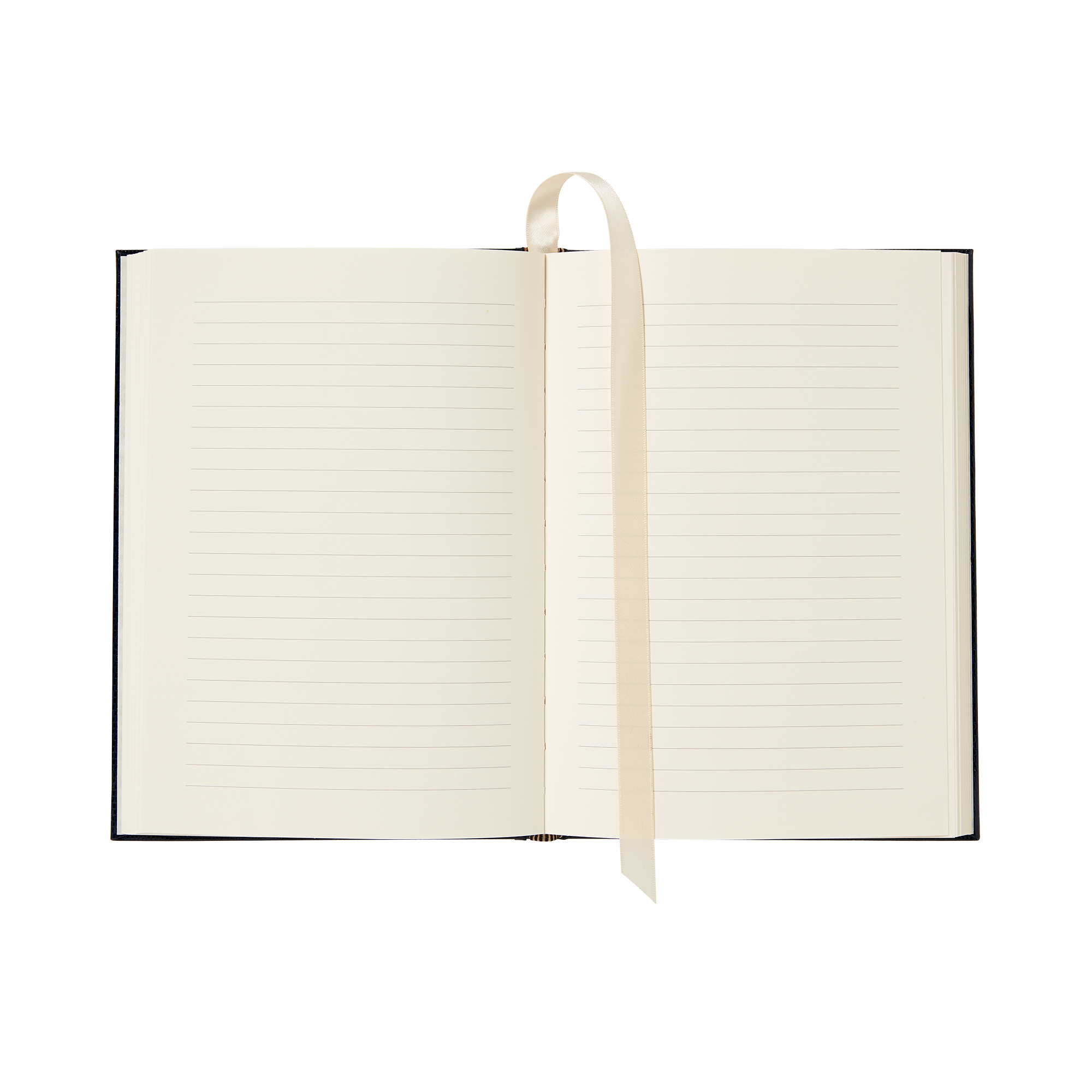 Large Dark Navy White House Notebook-Open Page