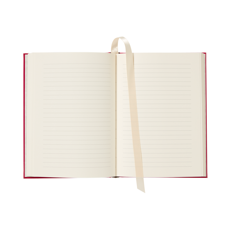 Large Fuchsia White House Notebook-Open Page