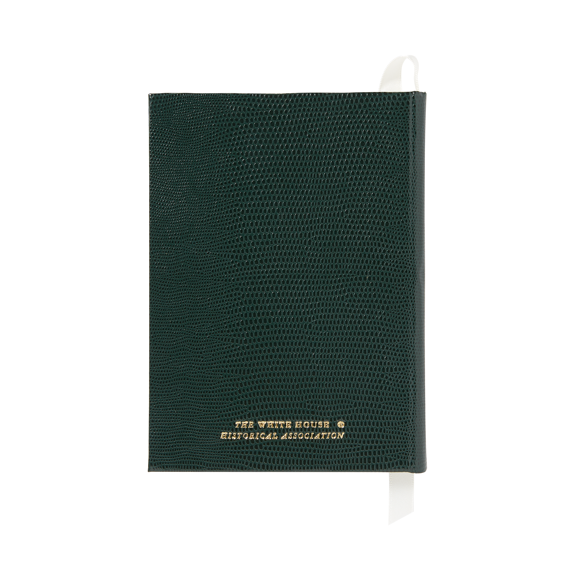 Small Emerald Green White House Notebook-Back