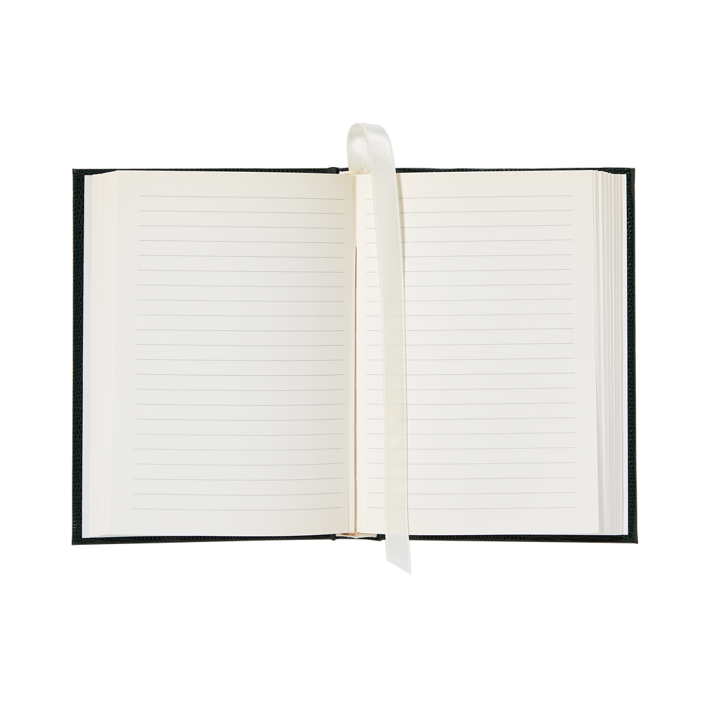 Small Emerald Green White House Notebook-Open Page