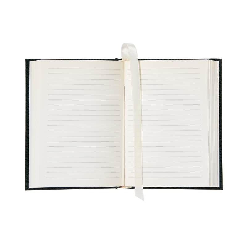 Small Emerald Green White House Notebook-Open Page