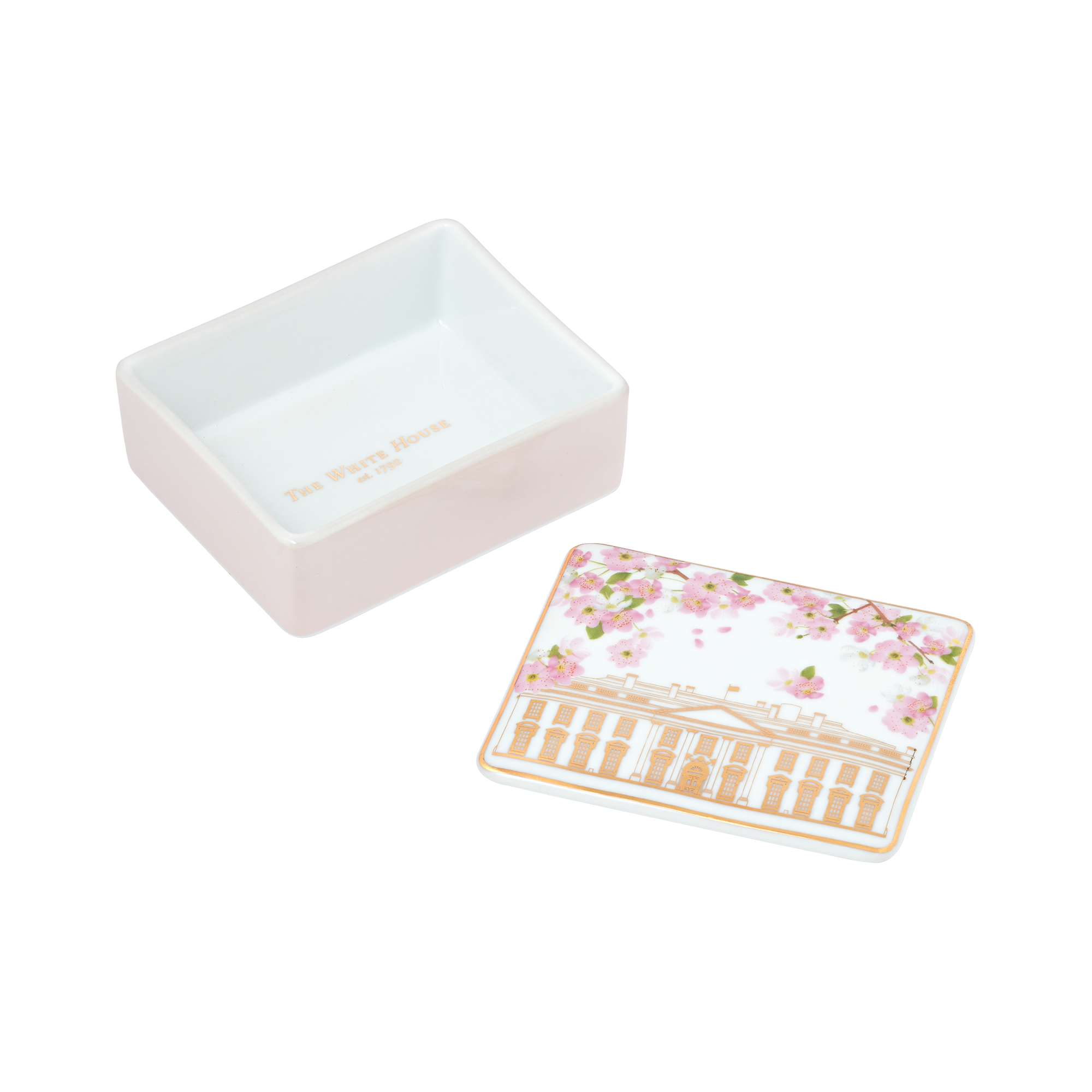 Cherry Blossom Lidded Box-Inside
