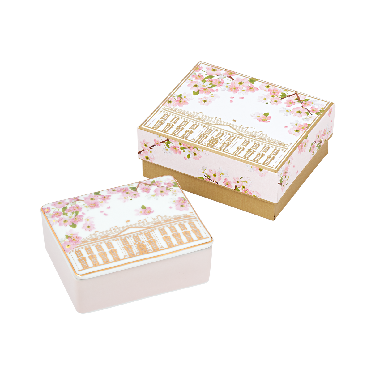 Cherry Blossom Lidded Box – White House Historical Association