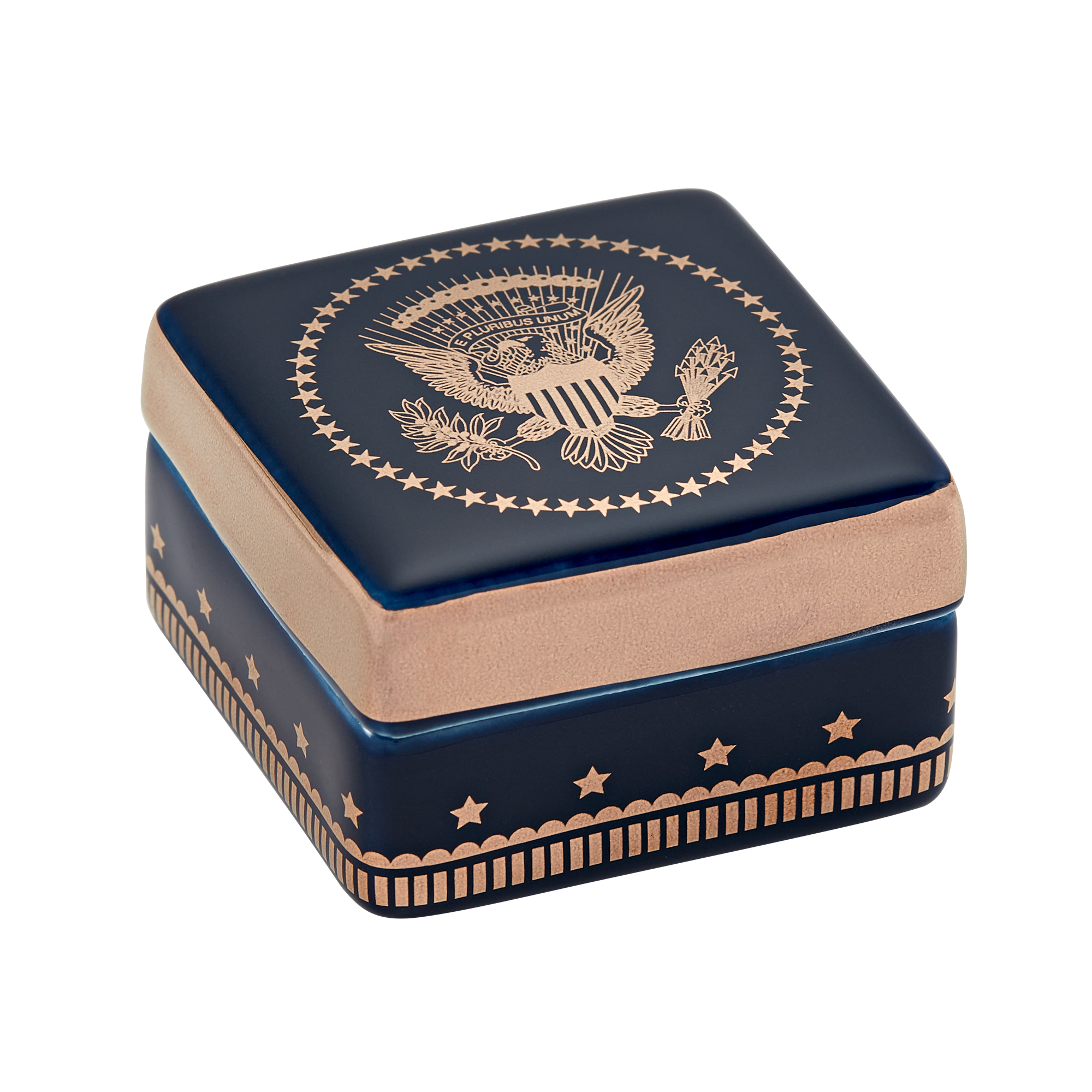 Navy Truman Seal Lidded Box-Front
