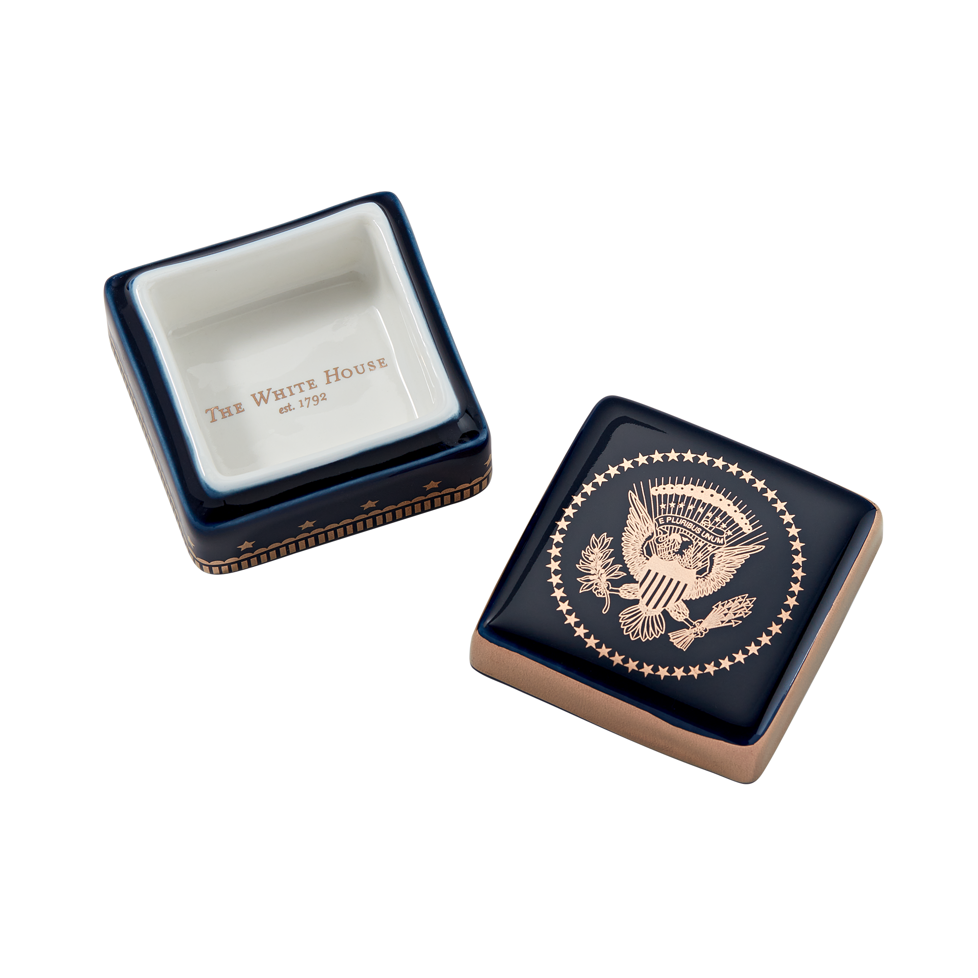 Navy Truman Seal Lidded Box-Inside