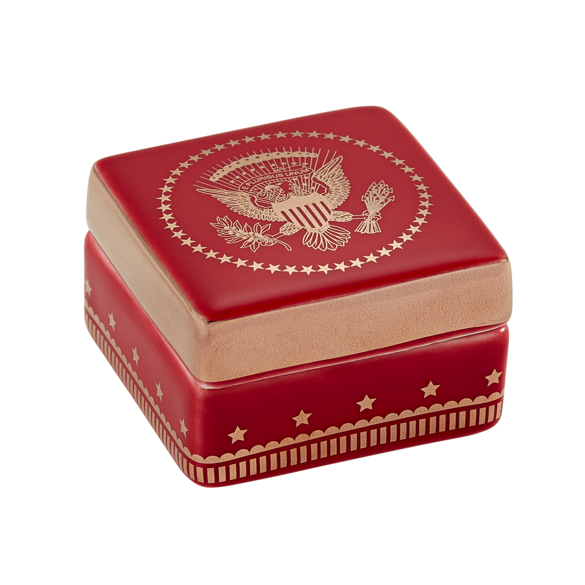 Red Truman Seal Lidded Box – White House Historical Association