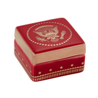 Red Truman Seal Lidded Box-Front