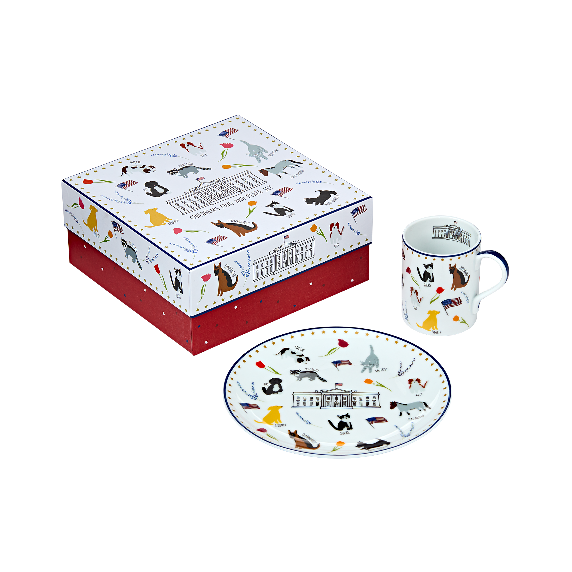 Presidential Pets Children's Mug & Plate