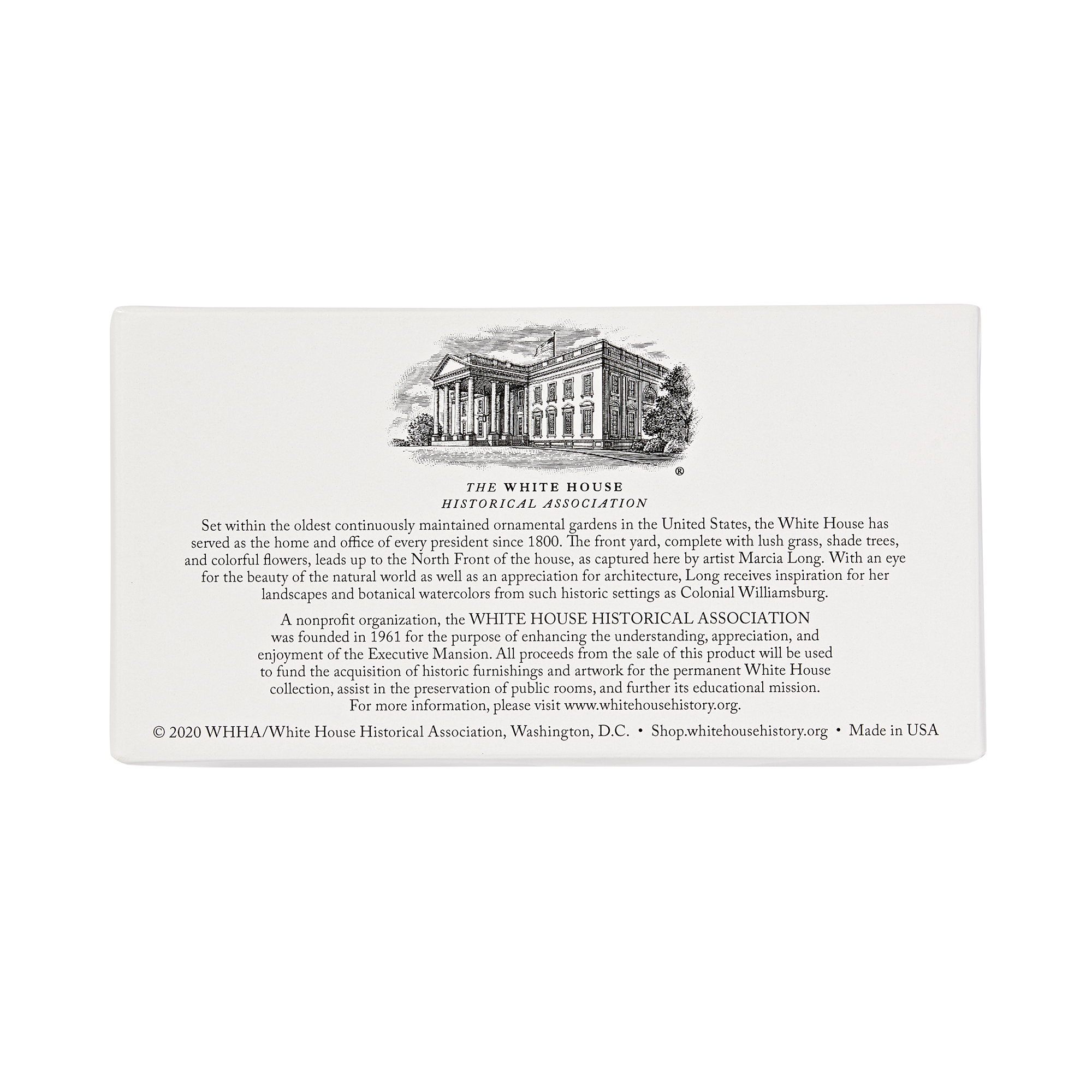 White House Soap Set-Back of Box