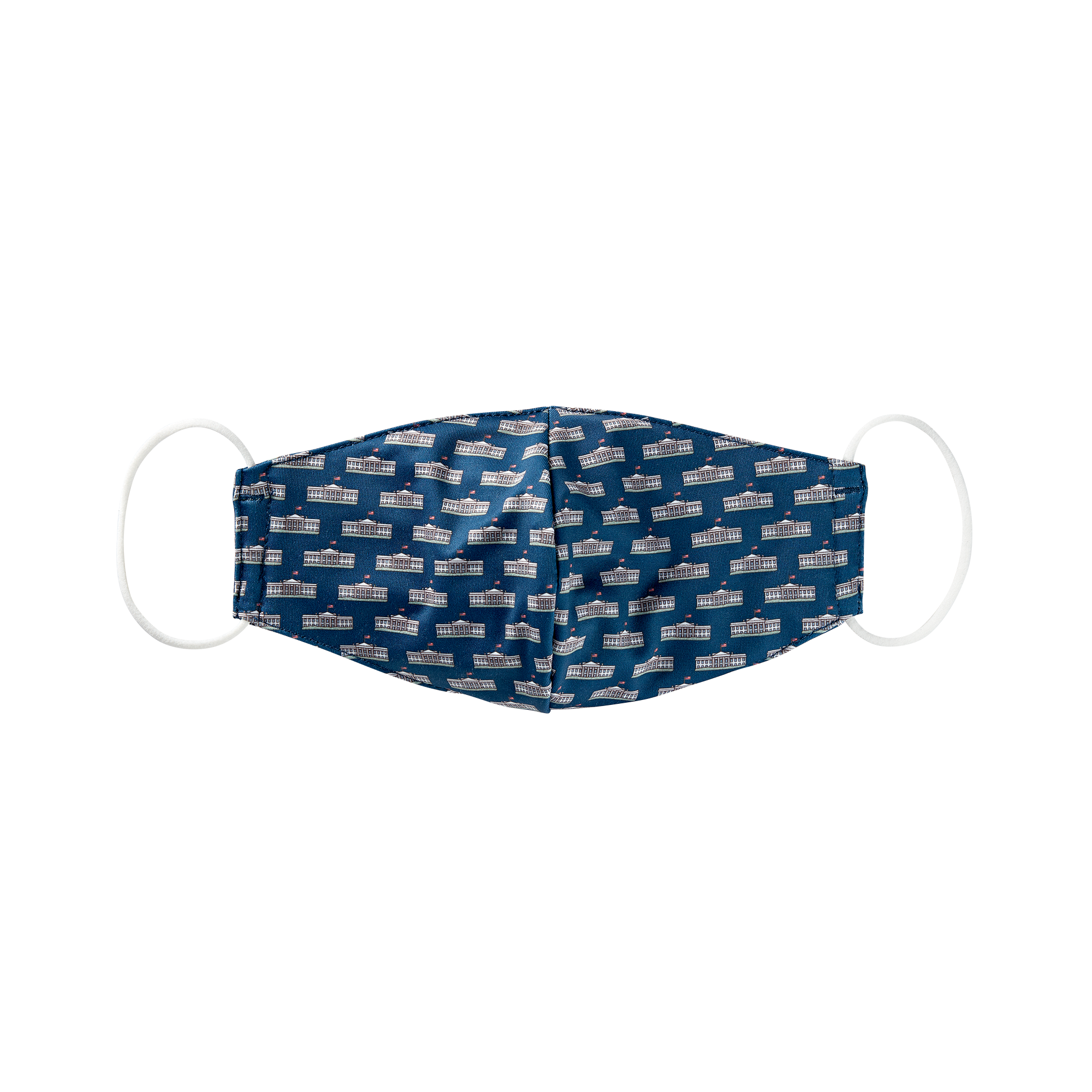 Vineyard Vines Navy White House Mask-Front