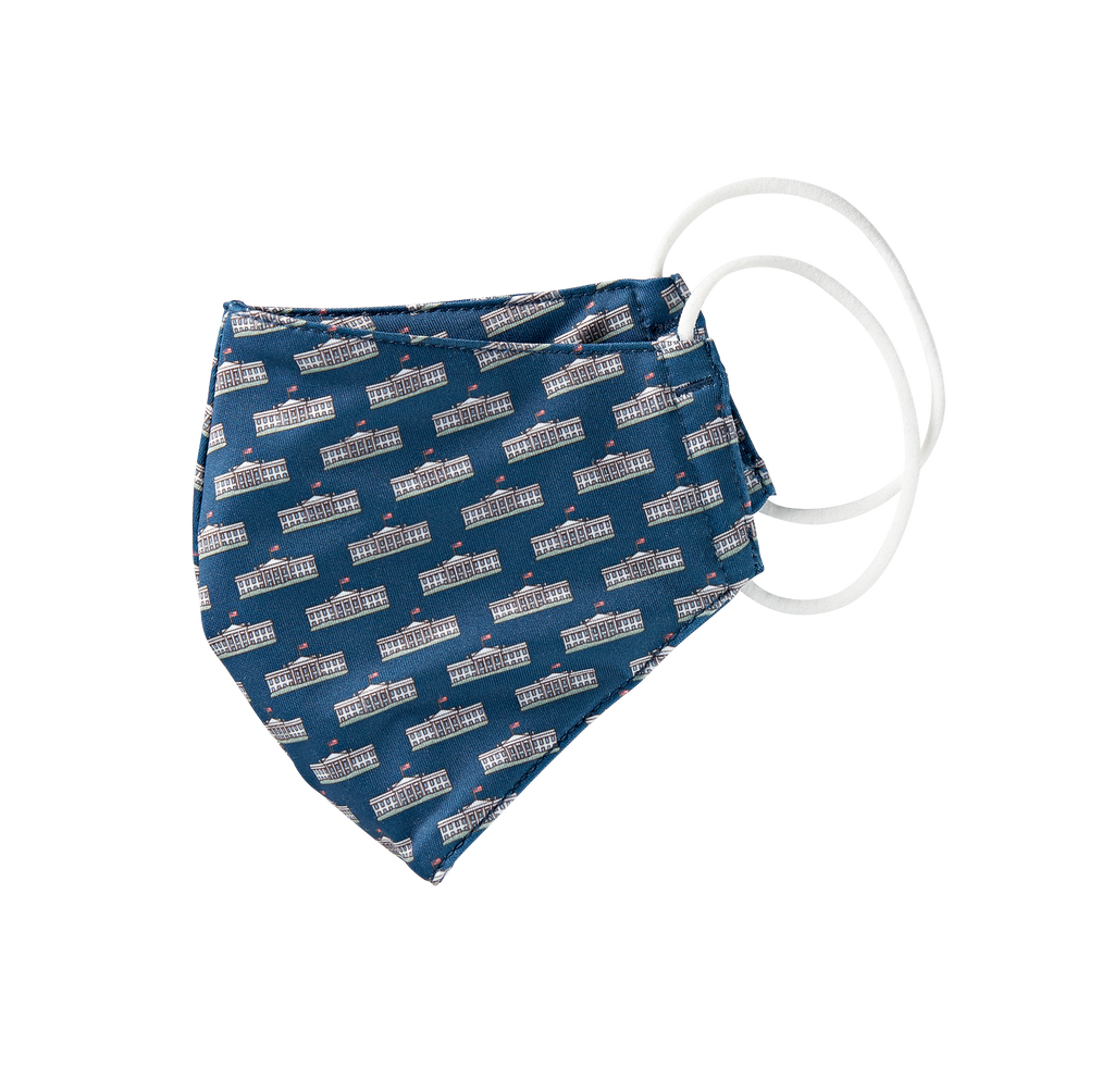 Vineyard Vines Navy White House Mask-Side