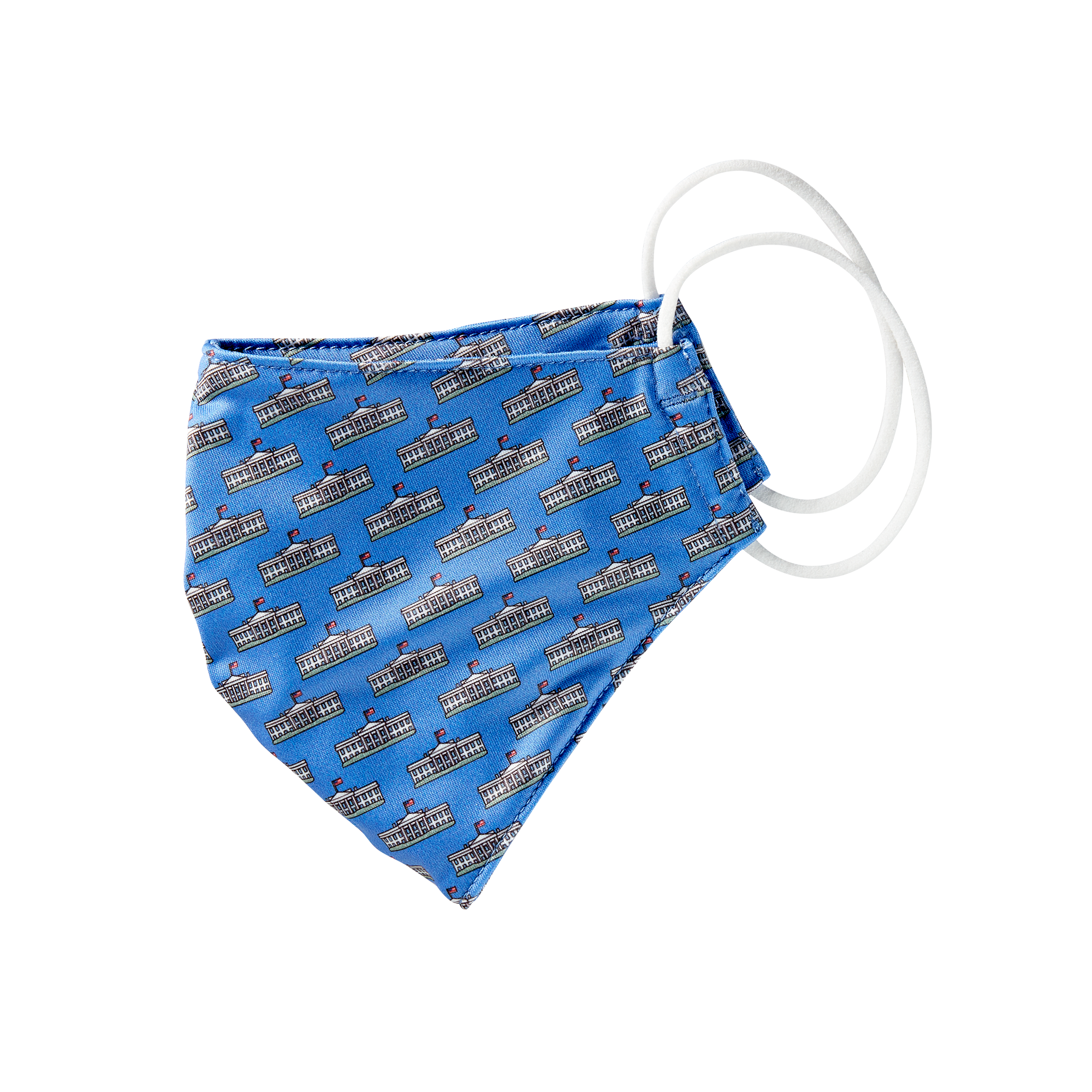 Vineyard Vines Light Blue White House Mask-Side