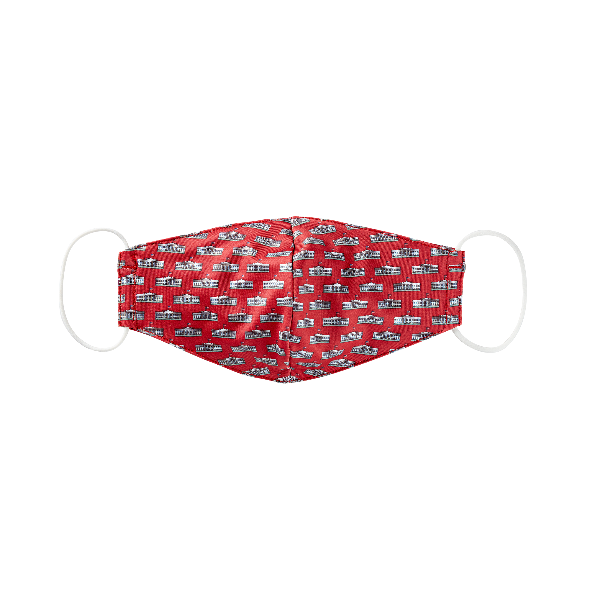 Vineyard Vines Red White House Mask-Front