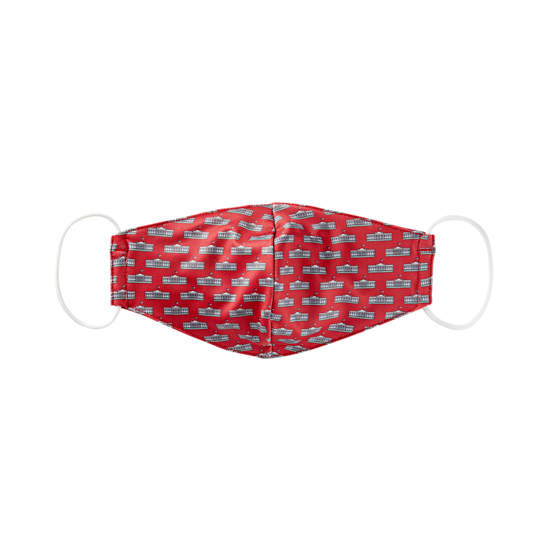 Vineyard Vines Red White House Mask-Front
