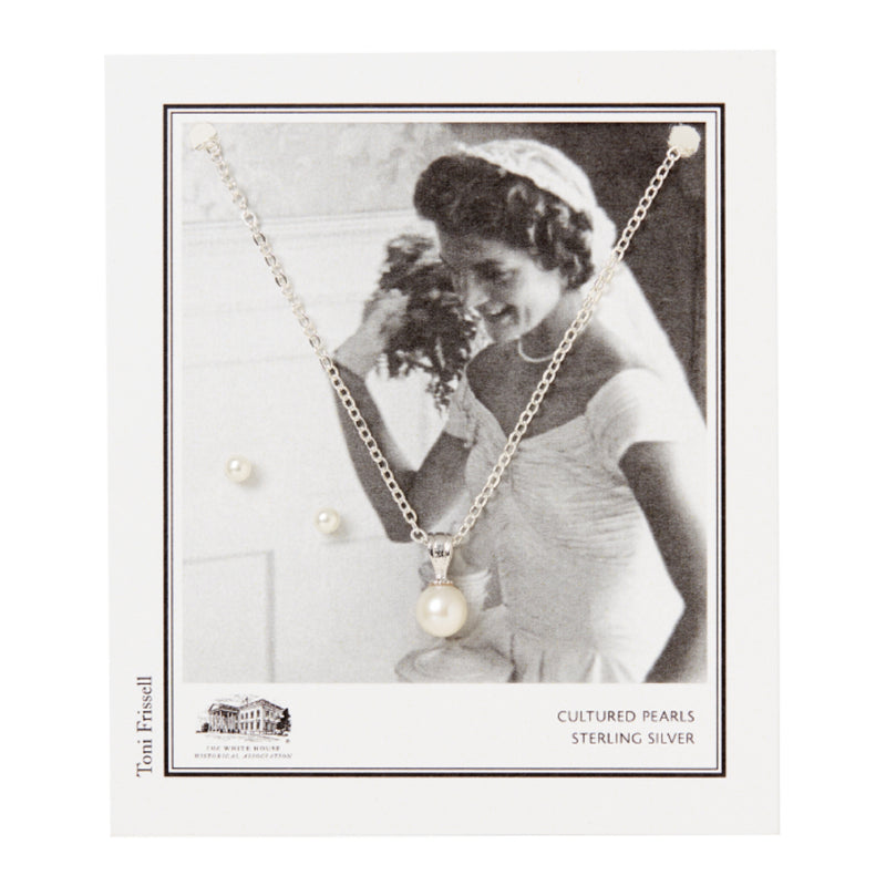 Pearl Necklace and Earring Set-Front Card