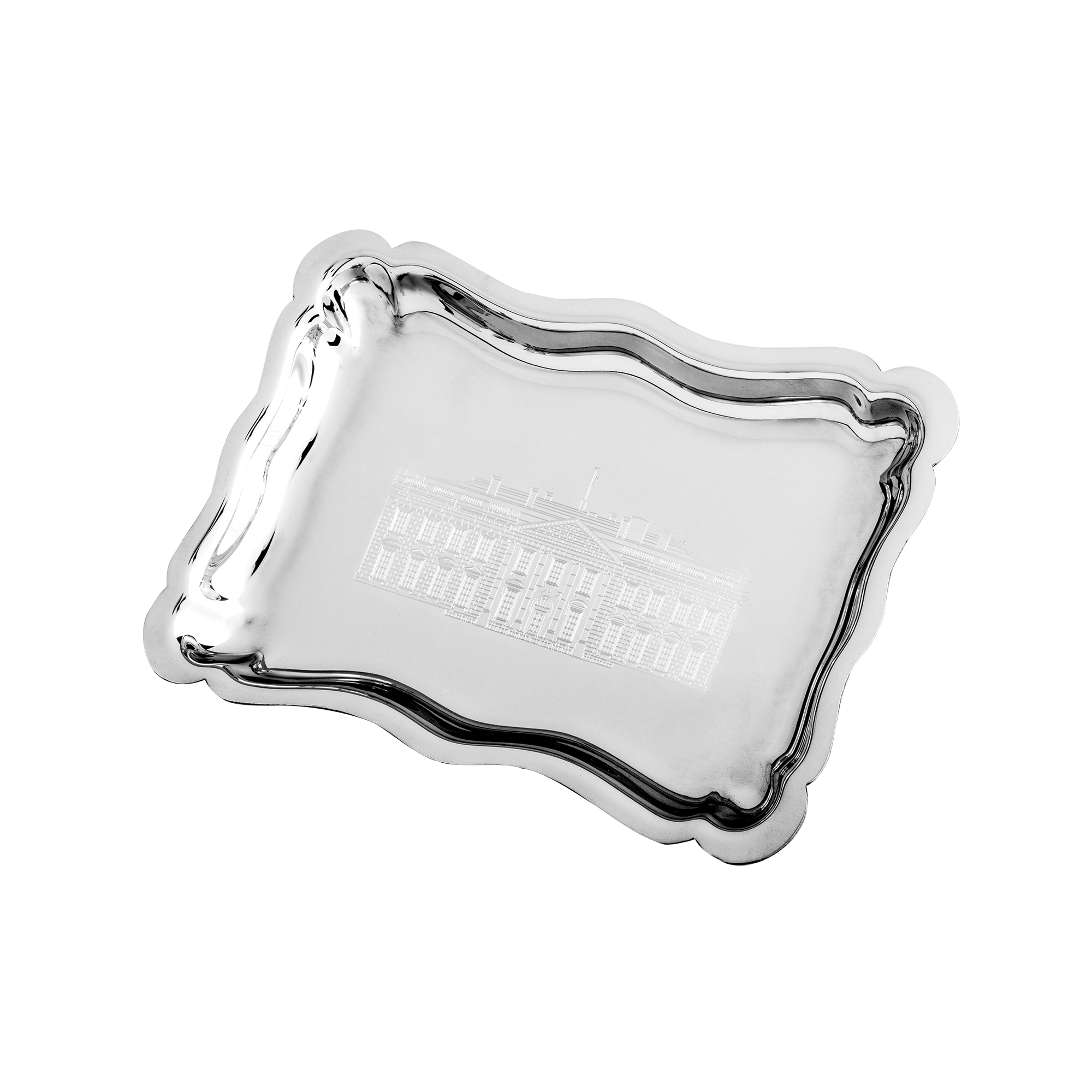 Salisbury White House Scalloped Tray