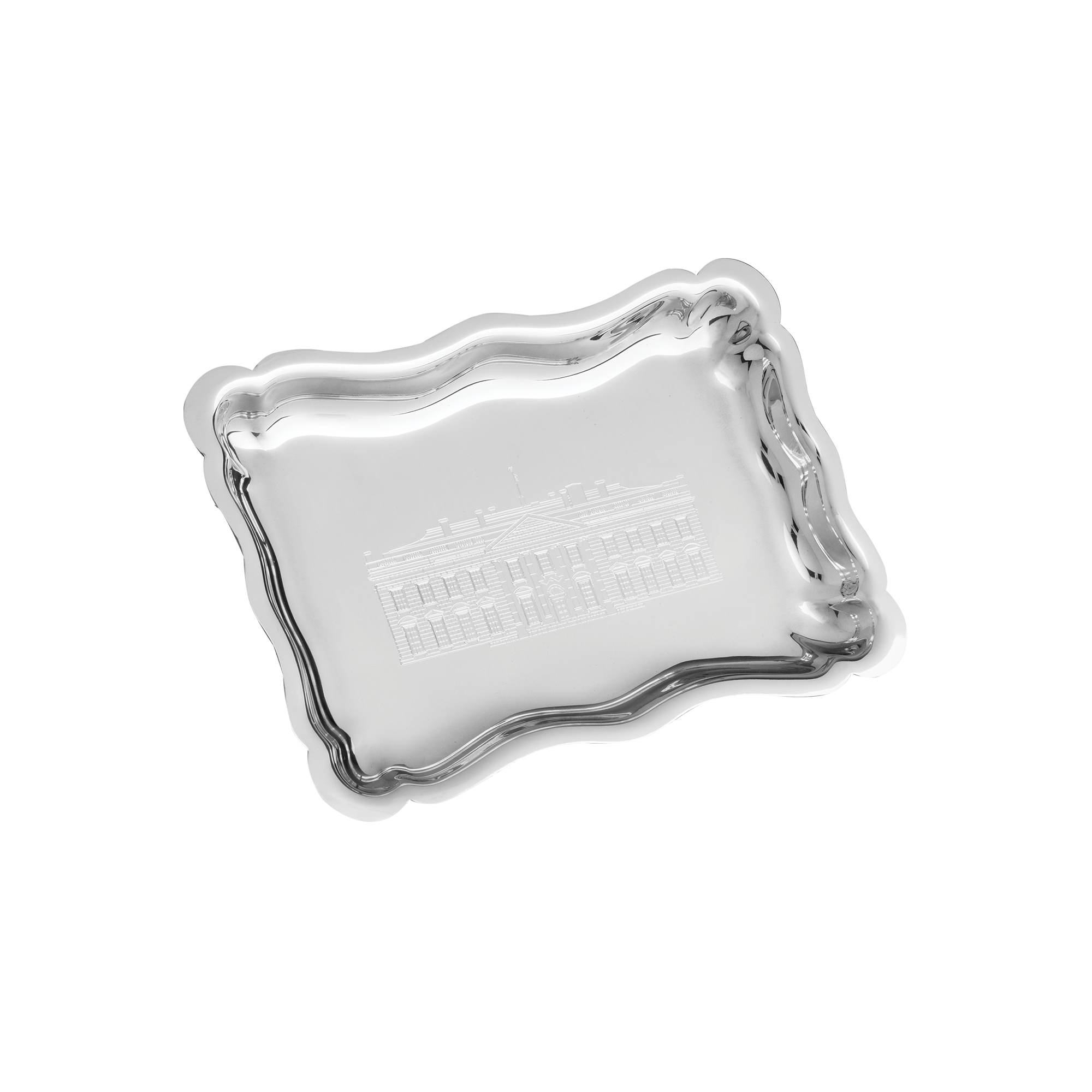 Salisbury White House Scalloped Tray