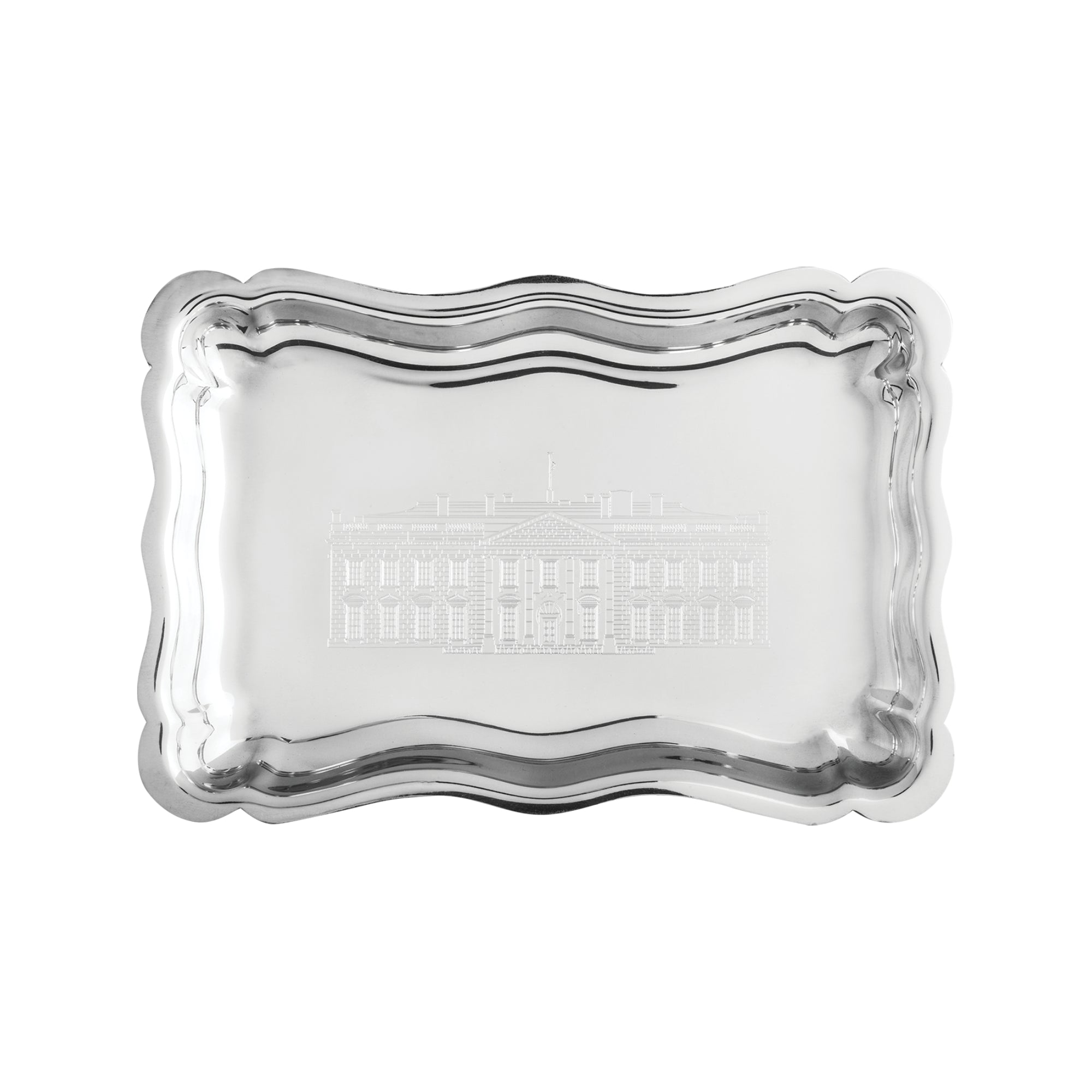 Salisbury White House Scalloped Tray