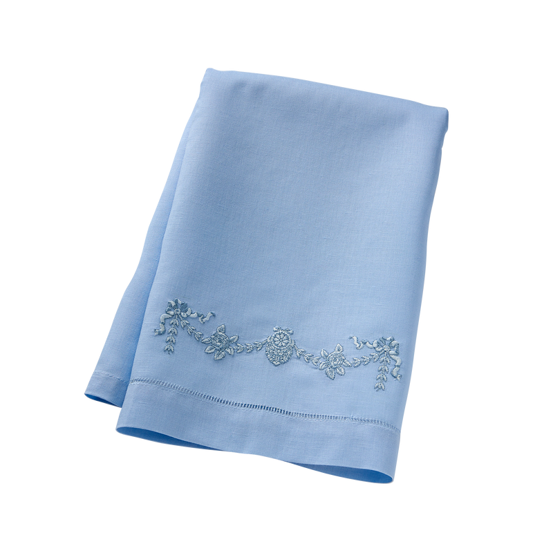 North Portico Tea Towels - Pale Blue