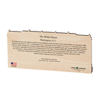 Large Wooden White House Plaque-back