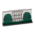 Large Wooden White House Plaque-front