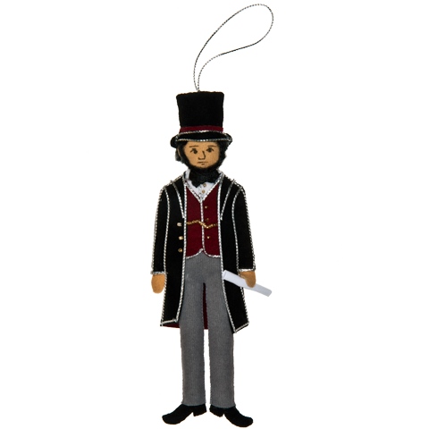 Ornament - Black - Abe Lincoln Ornament - Black - Abe Lincoln