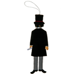 Abraham Lincoln Ornament-Back