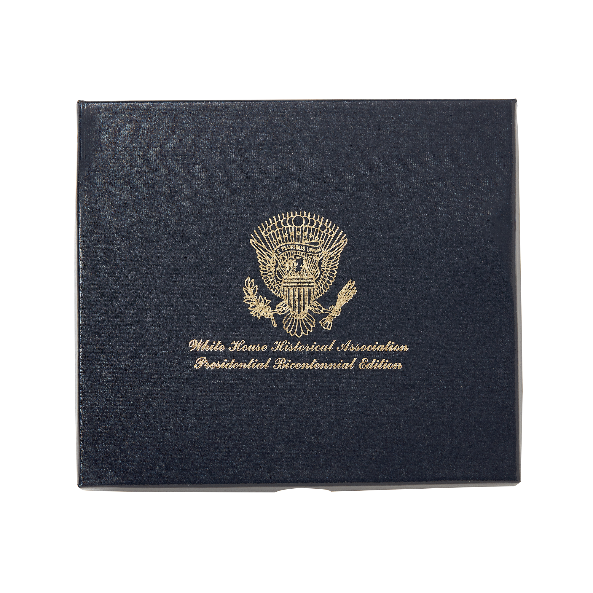 1989 White House Christmas Ornament, The Bicentennial of the Presidency-Front of Box