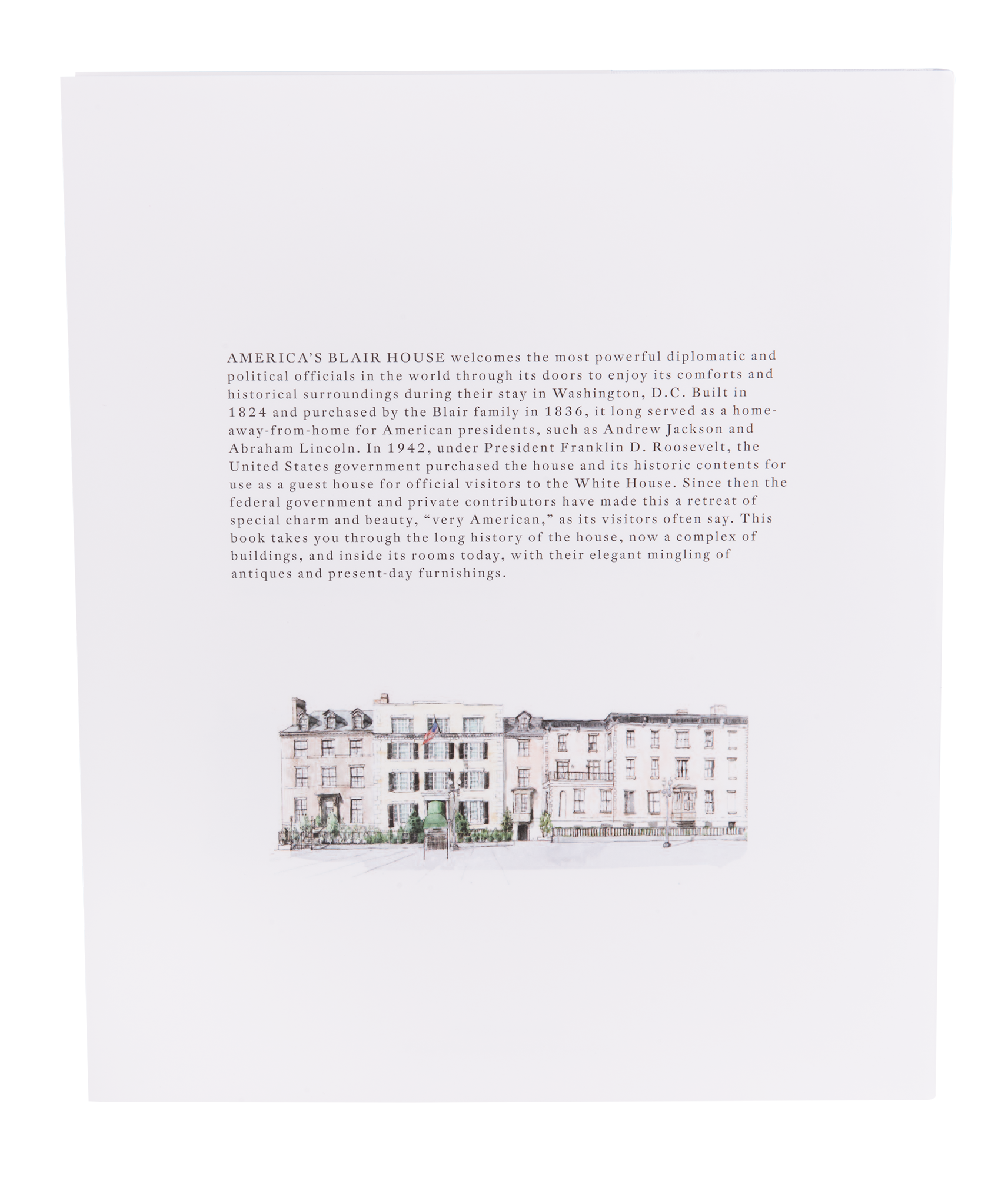 Blair House: The President’s Guest House-Back Cover