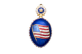 Presidential Cobalt Blue Egg Pendant-Front