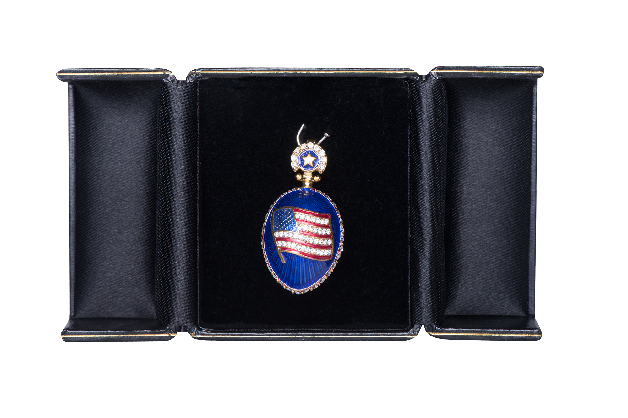 Presidential Cobalt Blue Egg Pendant-In Box