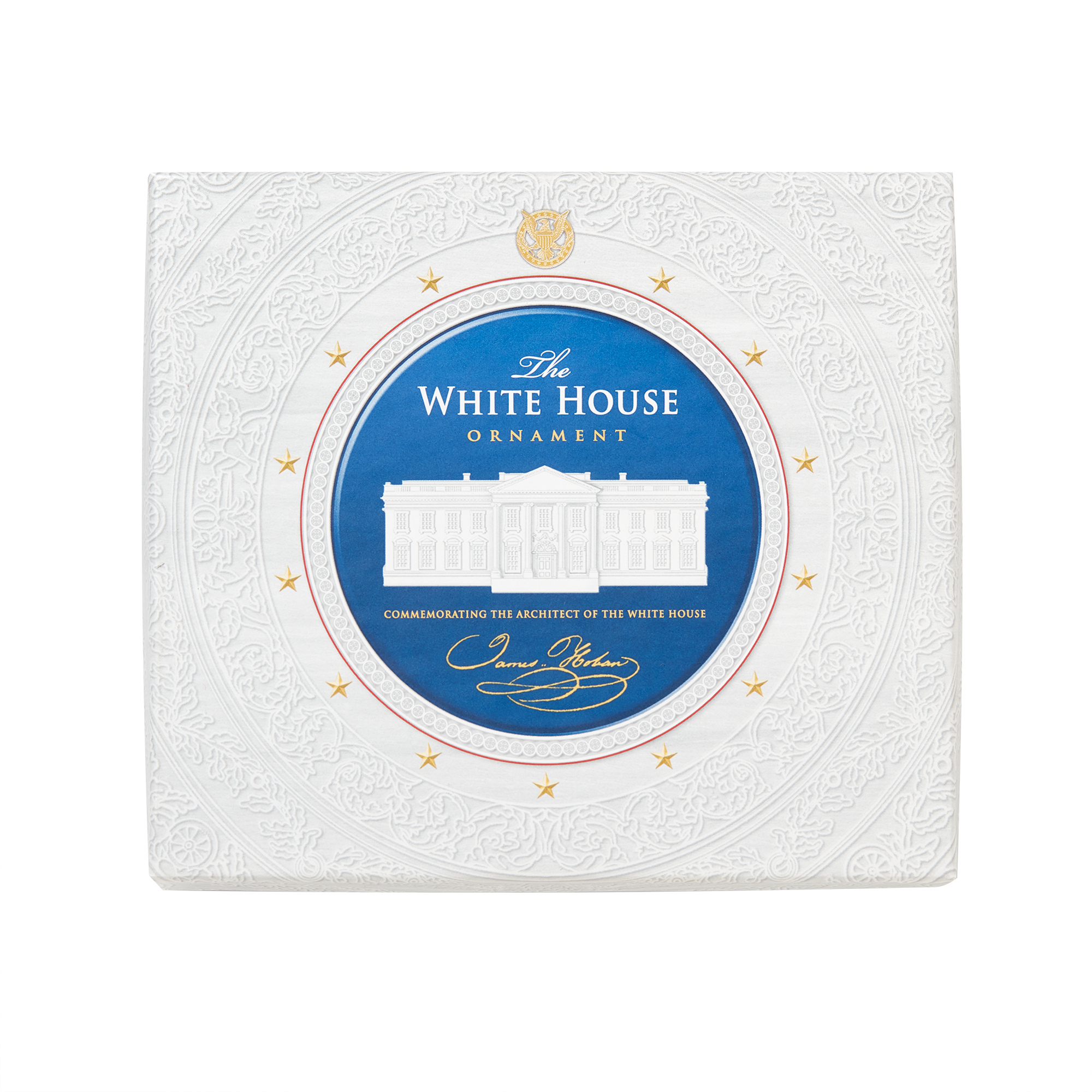 Commemorative Ornament, Honoring James Hoban, White House Architect-Box with Lid