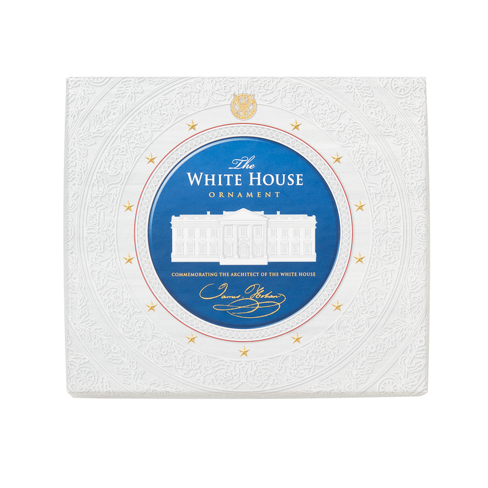 Commemorative Ornament, Honoring James Hoban, White House Architect-Box with Lid