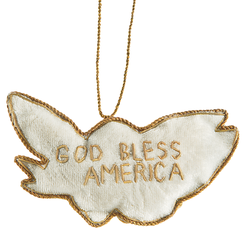 American Bald Eagle Ornament-Back