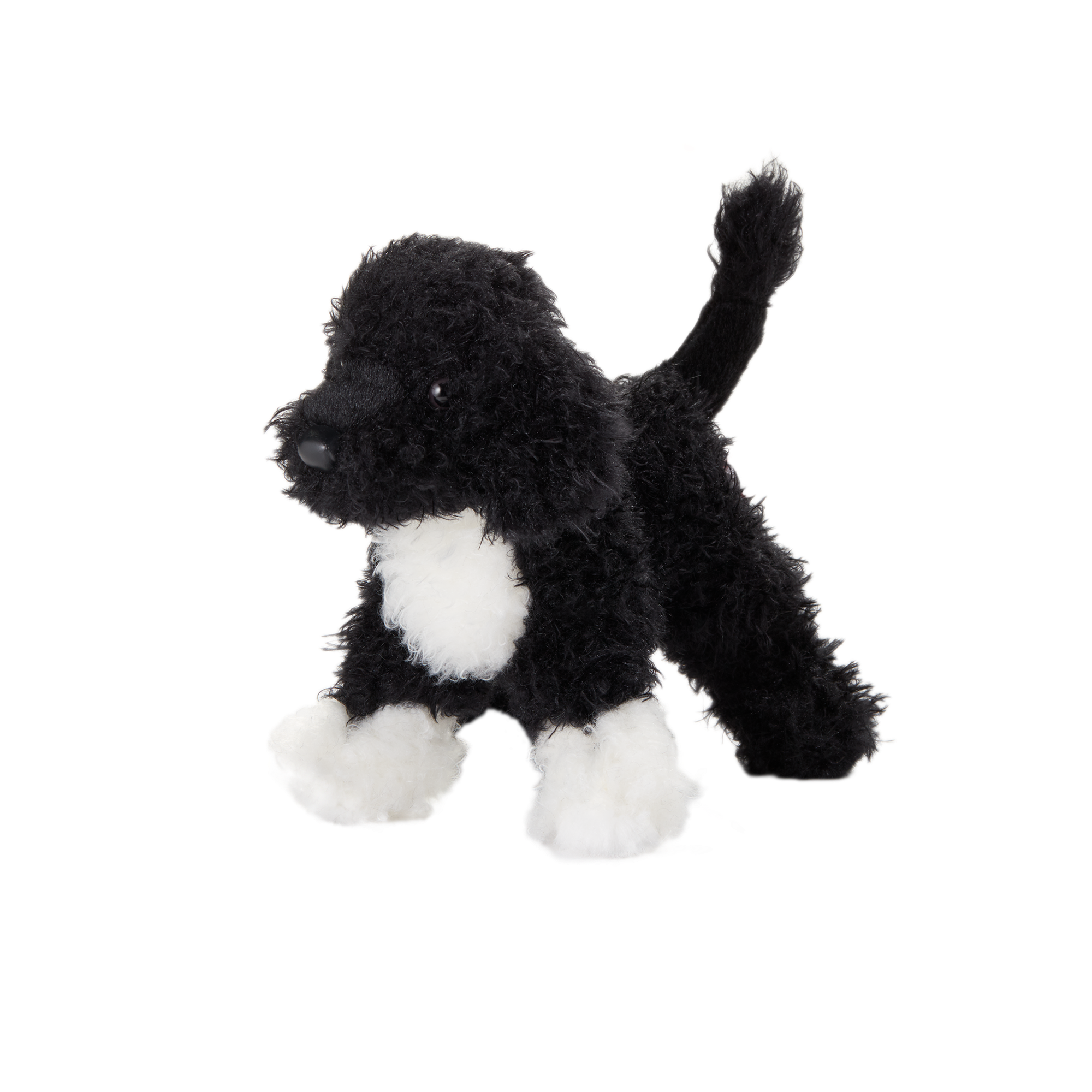 Black and white top cockapoo stuffed animal