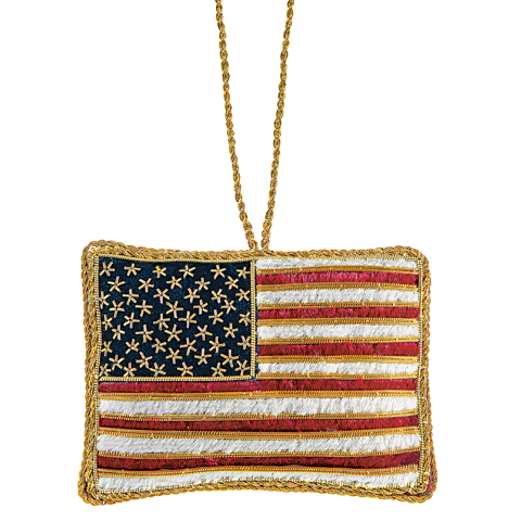 United States Flag Ornament-Front