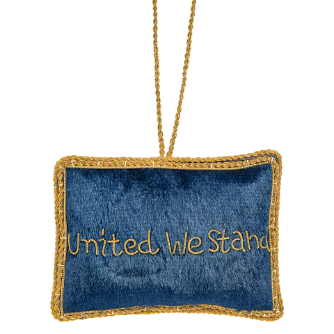 United States Flag Ornament-Back