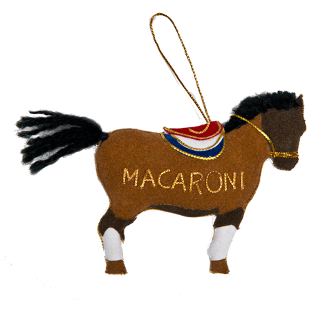Caroline Kennedy’s pet pony, Macaroni ornament back