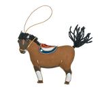 Caroline Kennedy’s pet pony, Macaroni ornament front
