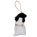 Millie the Springer Spaniel Ornament back