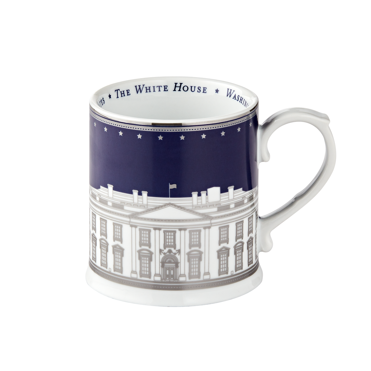 Navy White House Mug
