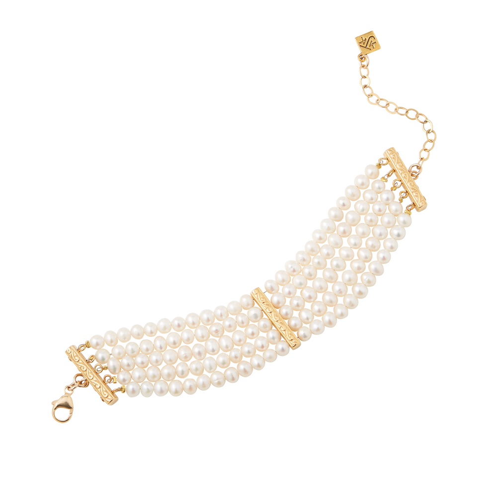 Five Strand Cultured Pearl Bracelet