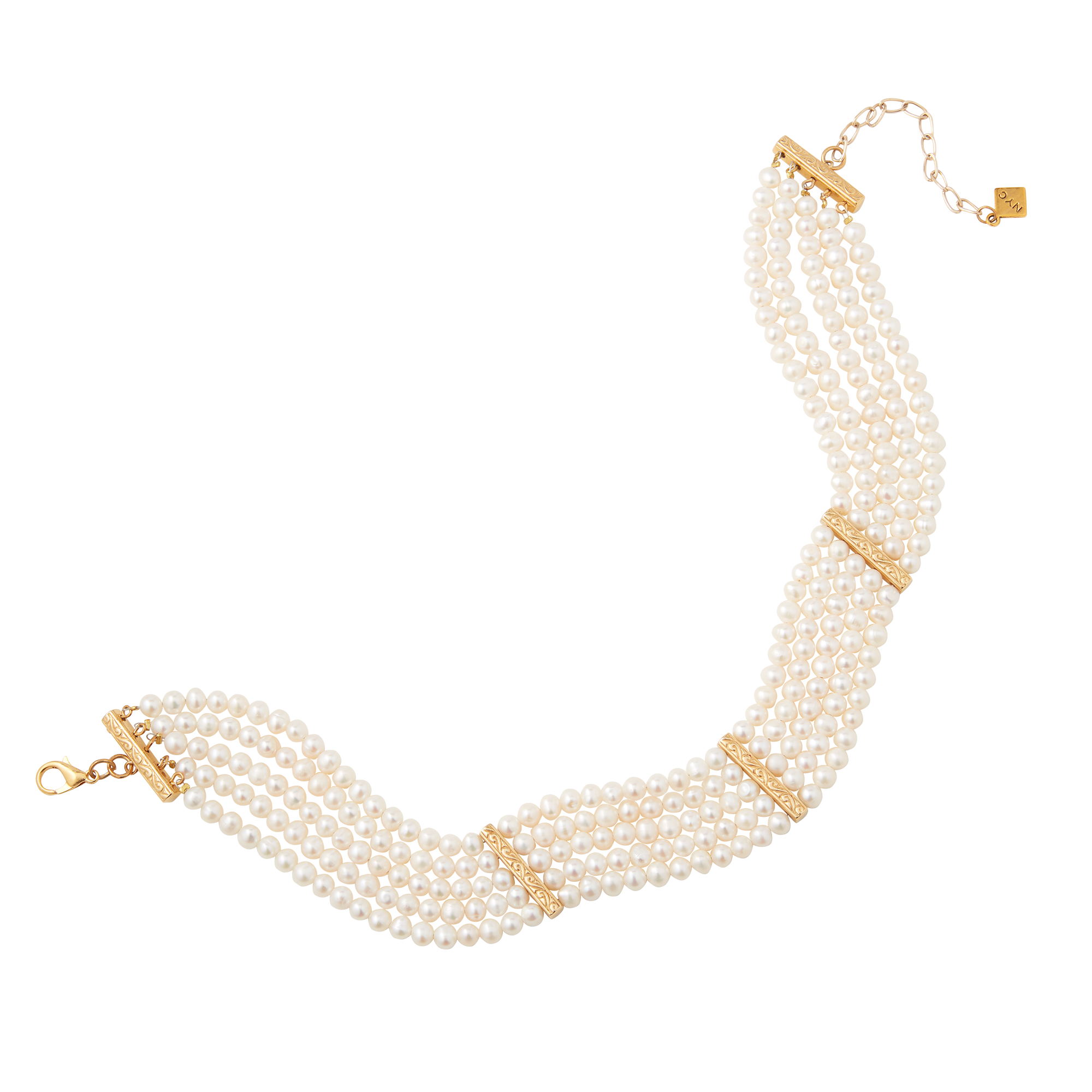 Five Strand Cultured Pearl Necklace – White House Historical