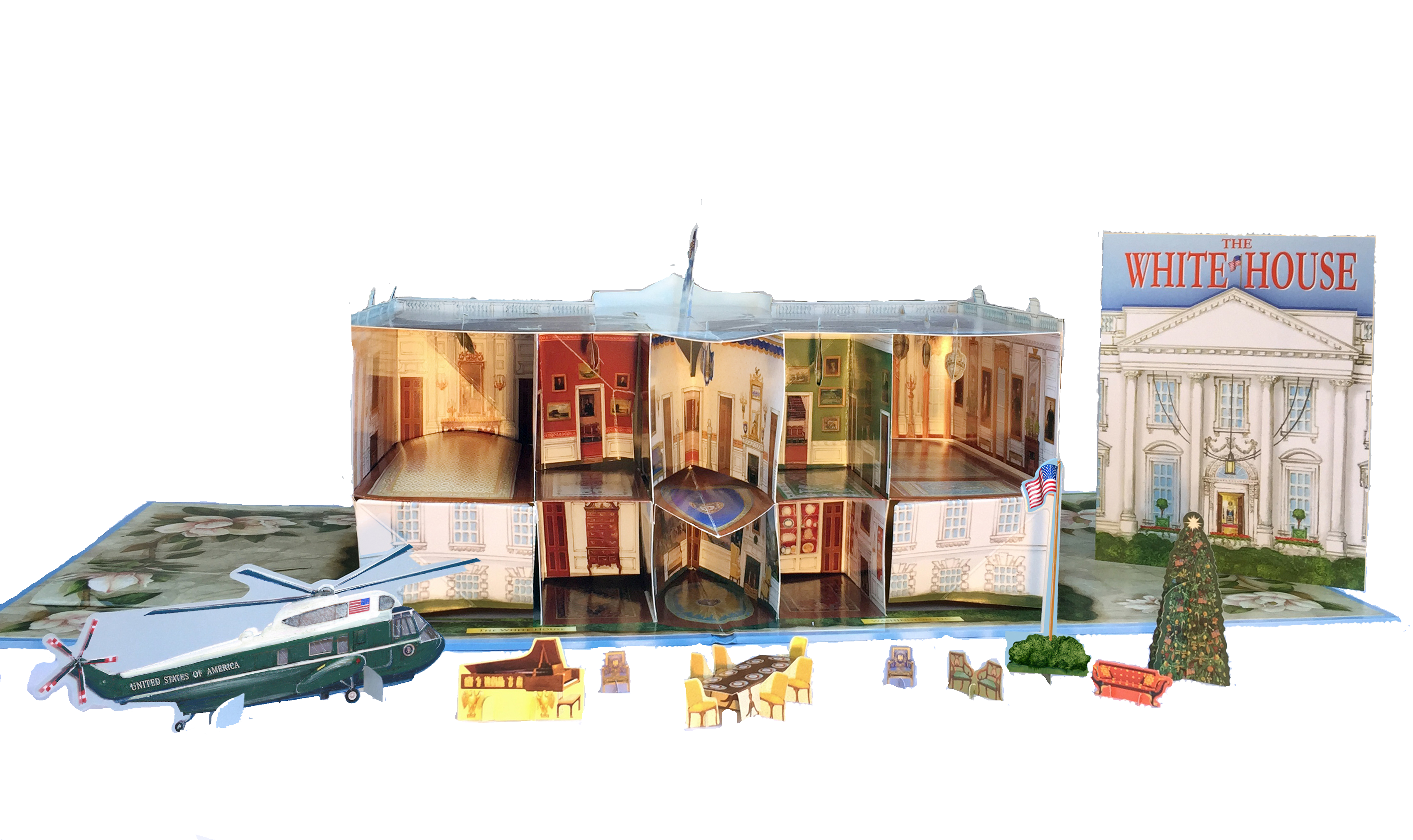 White House Pop-Up Book-Open Page